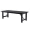 Chivari 72" x 40" (6 Foot) Black Rectangle Straight Leg Wood Farm Table TFRMPLRT7240-BLK-ST-AX