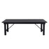 Chivari 72" x 40" (6 Foot) Black Rectangle Straight Leg Wood Farm Table TFRMPLRT7240-BLK-ST-AX