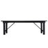 Chivari 72" x 40" (6 Foot) Black Rectangle Straight Leg Wood Farm Table TFRMPLRT7240-BLK-ST-AX