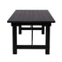 Chivari 72" x 40" (6 Foot) Black Rectangle Straight Leg Wood Farm Table TFRMPLRT7240-BLK-ST-AX