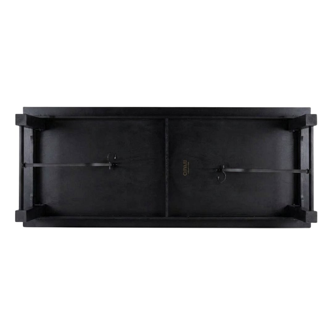 Chivari 72" x 40" (6 Foot) Black Rectangle Straight Leg Wood Farm Table TFRMPLRT7240-BLK-ST-AX