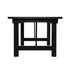 Chivari 72" x 40" (6 Foot) Black Rectangle Straight Leg Wood Farm Table TFRMPLRT7240-BLK-ST-AX