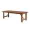 Chivari 72" x 40" (6 Foot) Chestnut Finish Rectangle Straight Leg Wood Farm Table TFRMPLRT7240-CHT-ST-AX