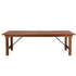 Chivari 72" x 40" (6 Foot) Chestnut Finish Rectangle Straight Leg Wood Farm Table TFRMPLRT7240-CHT-ST-AX