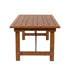 Chivari 72" x 40" (6 Foot) Chestnut Finish Rectangle Straight Leg Wood Farm Table TFRMPLRT7240-CHT-ST-AX