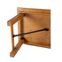 Chivari 72" x 40" (6 Foot) Chestnut Finish Rectangle Straight Leg Wood Farm Table TFRMPLRT7240-CHT-ST-AX