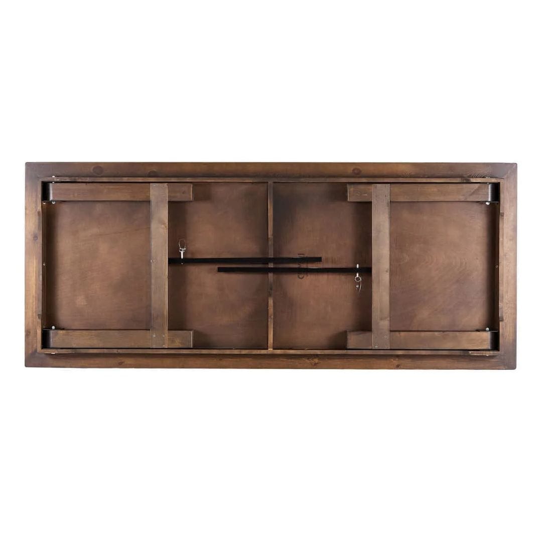 Chivari 72" x 40" (6 Foot) Fruitwood Rectangle Straight Leg Wood Farm Table TFRMPLRT7240-FTW-ST-AX