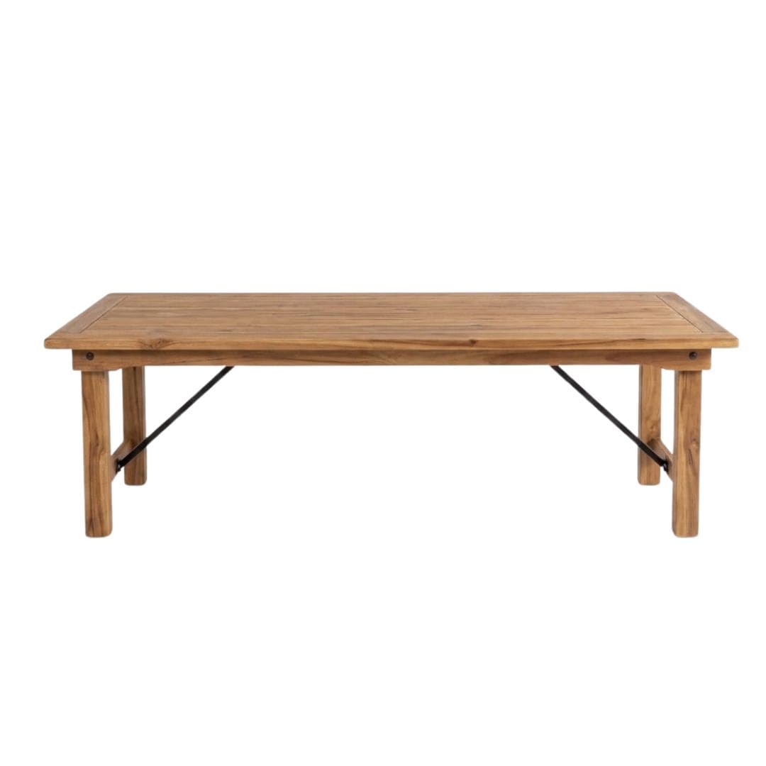 Chivari 72" x 40" (6 Foot) Natural Rectangle Straight Leg Wood Farm Table TFRMPLRT7240-NAT-ST-AX