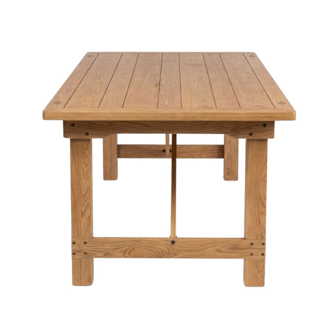 Chivari 72" x 40" (6 Foot) Natural Rectangle Straight Leg Wood Farm Table TFRMPLRT7240-NAT-ST-AX
