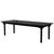 Chivari 96" x 40" (8 Foot) Black Rectangle Fluted Leg Wood Farm Table TFRMPLRT9640-BLK-FL-AX