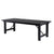 Chivari 96" x 40" (8 Foot) Black Rectangle Straight Leg Wood Farm Table TFRMPLRT9640-BLK-ST-AX