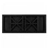 Chivari 96" x 40" (8 Foot) Black Rectangle X Leg Wood Farm Table TFRMPLRT9640-BLK-XL-AX