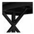 Chivari 96" x 40" (8 Foot) Black Rectangle X Leg Wood Farm Table TFRMPLRT9640-BLK-XL-AX