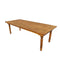 Chivari 96" x 40" (8 Foot) Chestnut Finish Rectangle Fluted Leg Wood Farm Table TFRMPLRT9640-CHT-FL-AX
