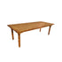Chivari 96" x 40" (8 Foot) Chestnut Finish Rectangle Fluted Leg Wood Farm Table TFRMPLRT9640-CHT-FL-AX