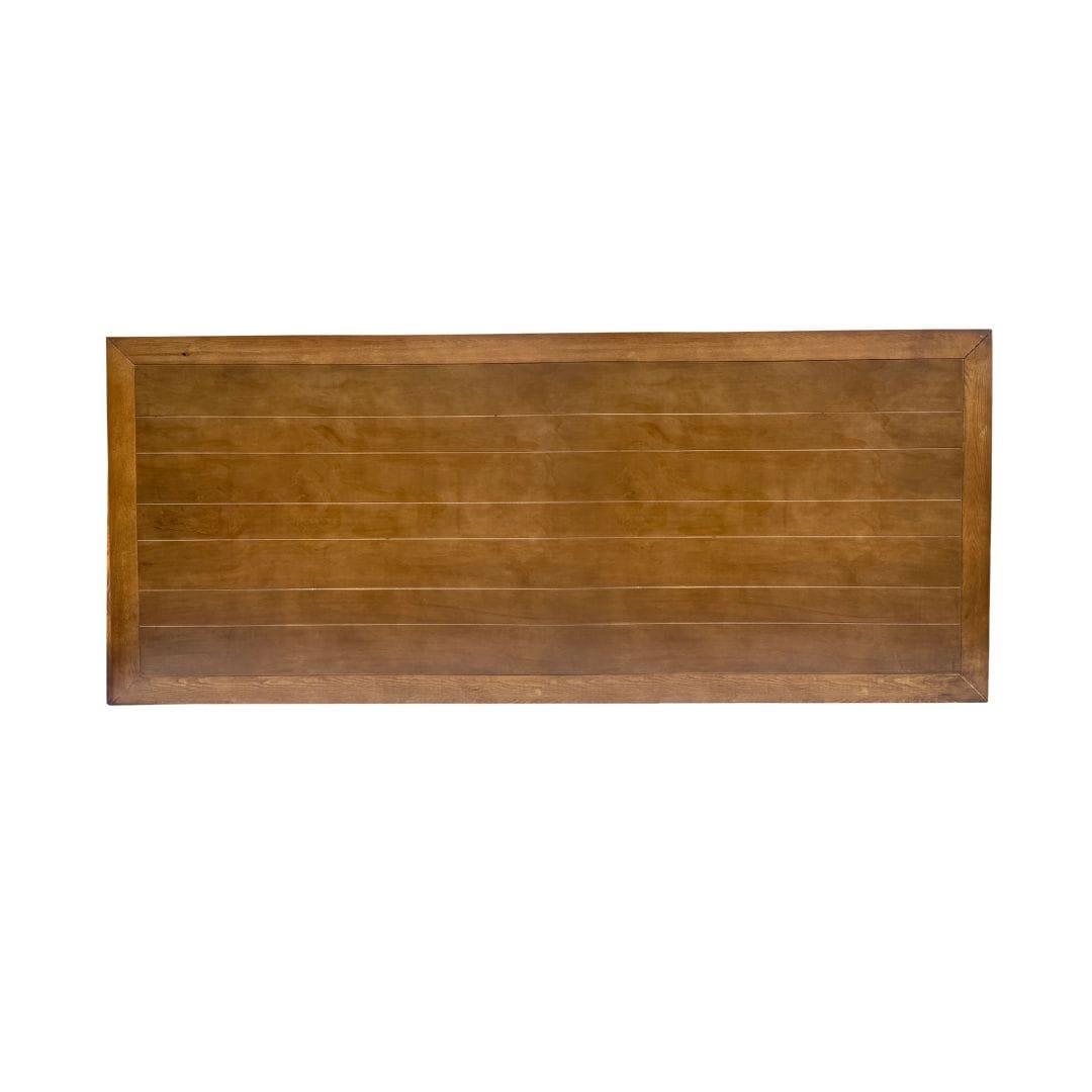 Chivari 96" x 40" (8 Foot) Chestnut Finish Rectangle Fluted Leg Wood Farm Table TFRMPLRT9640-CHT-FL-AX