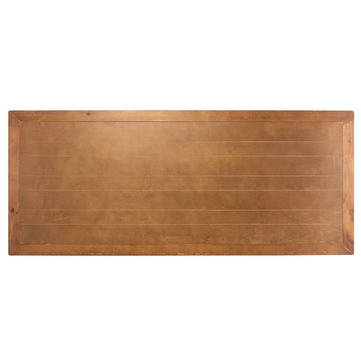 Chivari 96" x 40" (8 Foot) Chestnut Finish Rectangle Straight Leg Wood Farm Table TFRMPLRT9640-CHT-ST-AX
