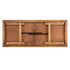 Chivari 96" x 40" (8 Foot) Chestnut Finish Rectangle Straight Leg Wood Farm Table TFRMPLRT9640-CHT-ST-AX