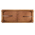 Chivari 96" x 40" (8 Foot) Chestnut Finish Rectangle Straight Leg Wood Farm Table TFRMPLRT9640-CHT-ST-AX