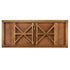 Chivari 96" x 40" (8 Foot) Chestnut Finish Rectangle X Leg Wood Farm Table TFRMPLRT9640-CHT-XL-AX