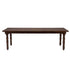 Chivari 96" x 40" (8 Foot) Fruitwood Rectangle Fluted Leg Wood Farm Table TFRMPLRT9640-FTW-FL-AX