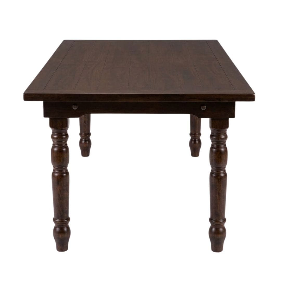 Chivari 96" x 40" (8 Foot) Fruitwood Rectangle Fluted Leg Wood Farm Table TFRMPLRT9640-FTW-FL-AX