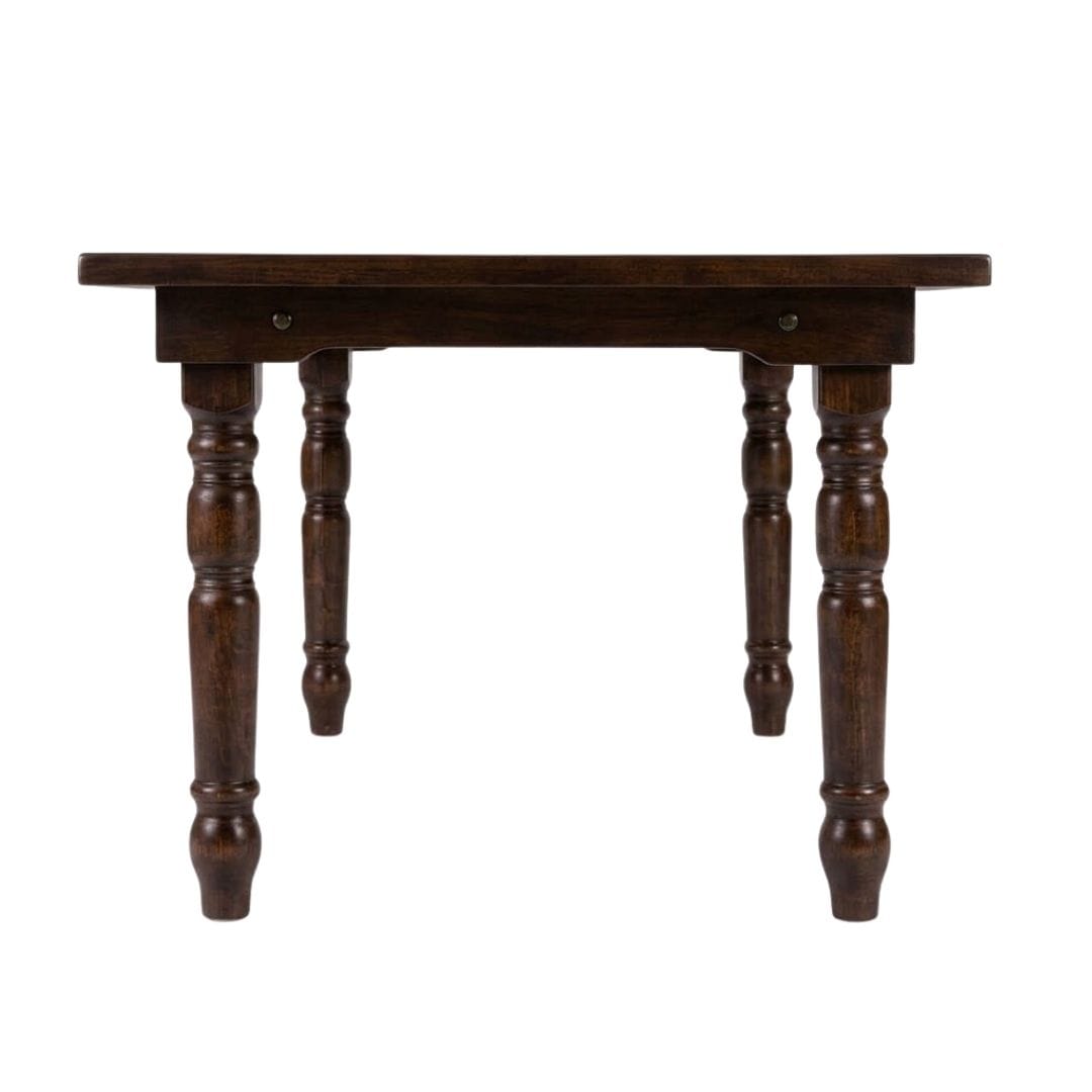 Chivari 96" x 40" (8 Foot) Fruitwood Rectangle Fluted Leg Wood Farm Table TFRMPLRT9640-FTW-FL-AX