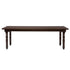 Chivari 96" x 40" (8 Foot) Fruitwood Rectangle Fluted Leg Wood Farm Table TFRMPLRT9640-FTW-FL-AX