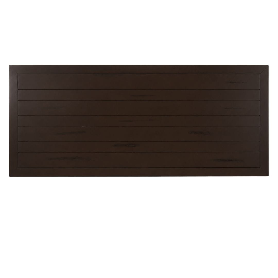 Chivari 96" x 40" (8 Foot) Fruitwood Rectangle Fluted Leg Wood Farm Table TFRMPLRT9640-FTW-FL-AX