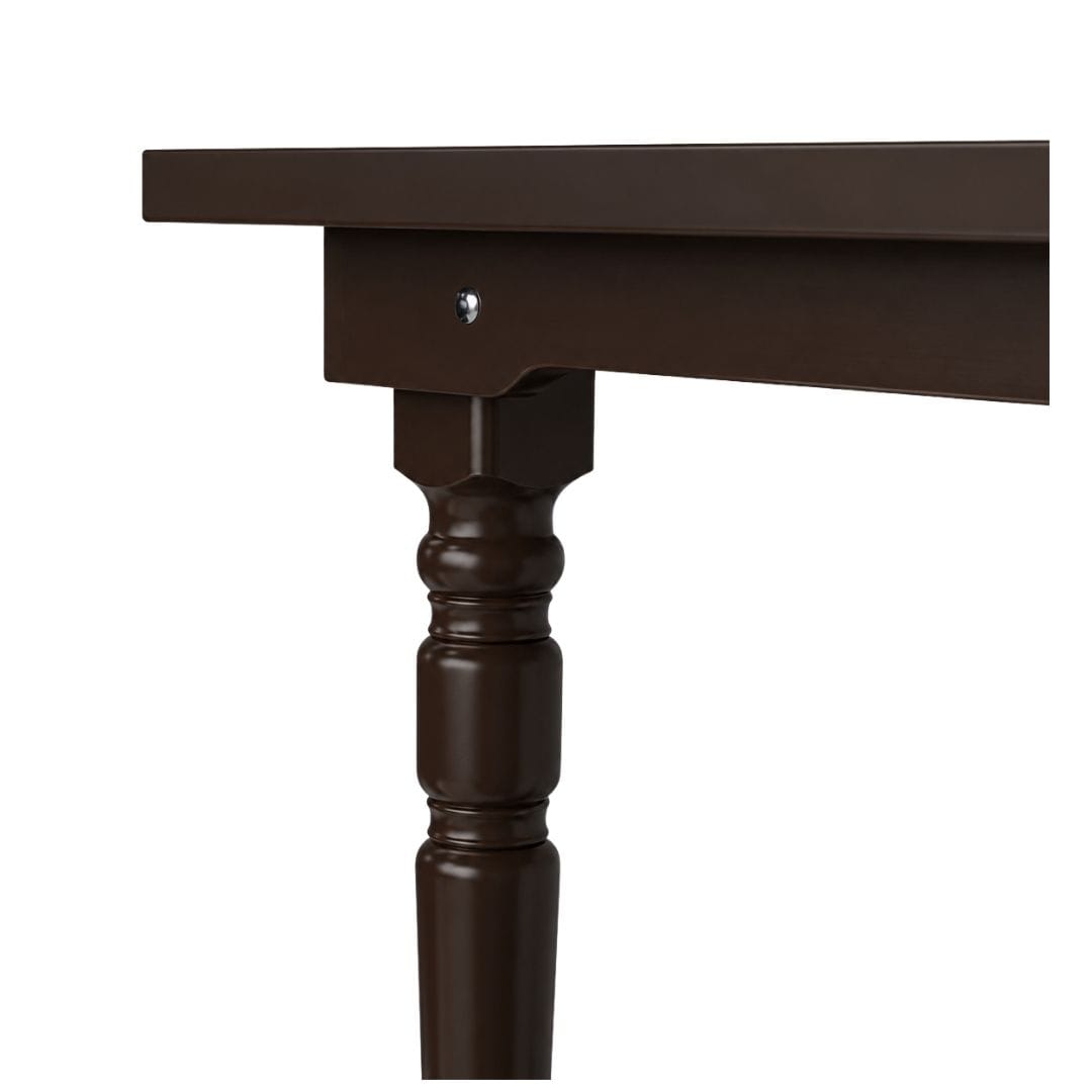 Chivari 96" x 40" (8 Foot) Fruitwood Rectangle Fluted Leg Wood Farm Table TFRMPLRT9640-FTW-FL-AX