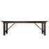 Chivari 96" x 40" (8 Foot) Fruitwood Rectangle Straight Leg Wood Farm Table TFRMPLRT9640-FTW-ST-AX