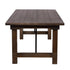 Chivari 96" x 40" (8 Foot) Fruitwood Rectangle Straight Leg Wood Farm Table TFRMPLRT9640-FTW-ST-AX