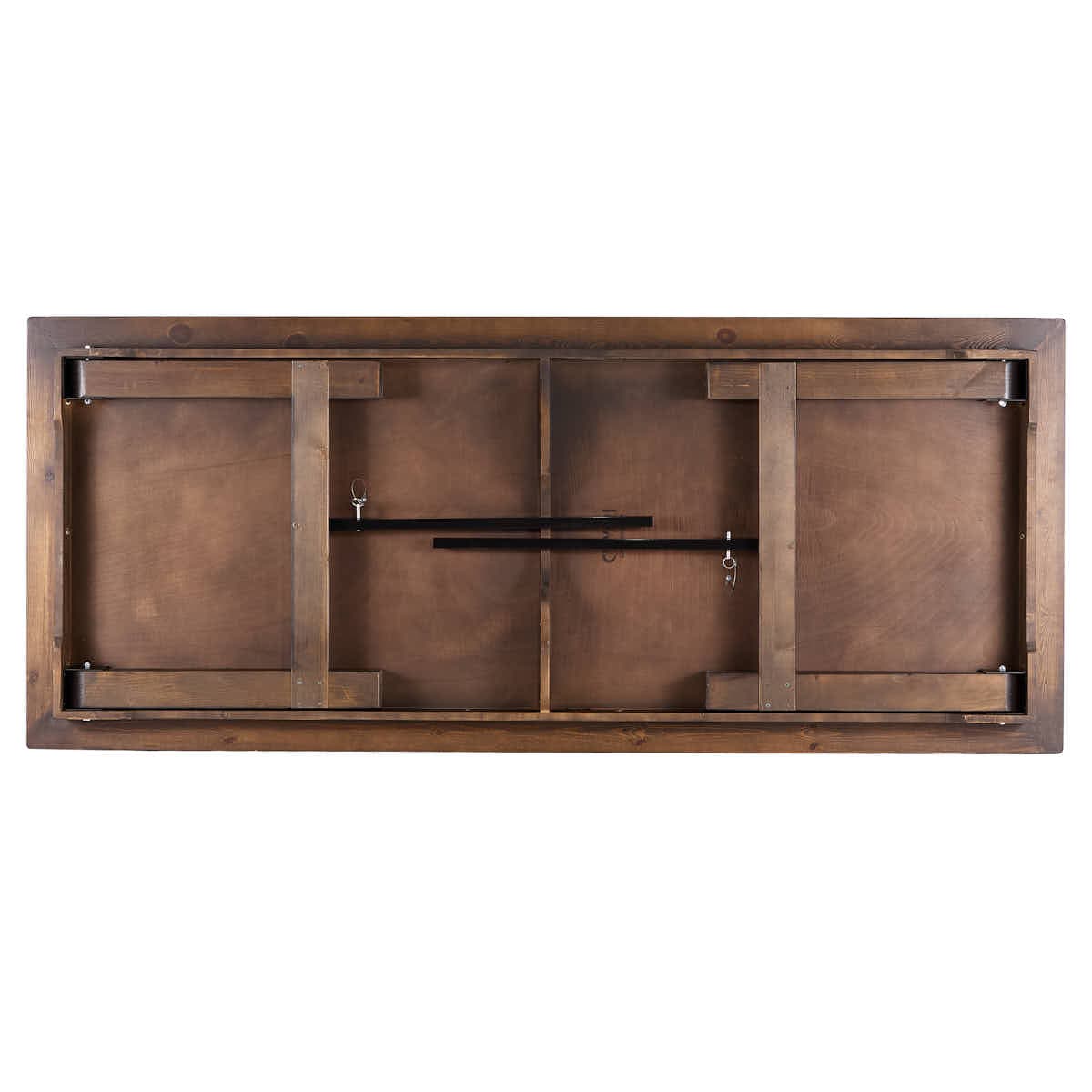 Chivari 96" x 40" (8 Foot) Fruitwood Rectangle Straight Leg Wood Farm Table TFRMPLRT9640-FTW-ST-AX