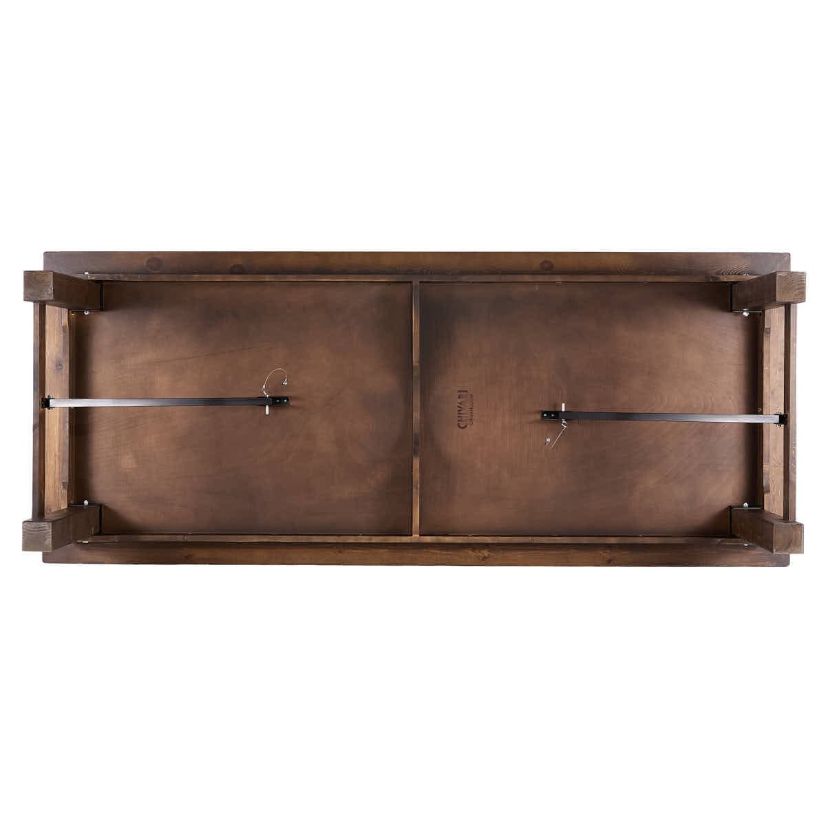 Chivari 96" x 40" (8 Foot) Fruitwood Rectangle Straight Leg Wood Farm Table TFRMPLRT9640-FTW-ST-AX