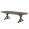 Chivari 96" x 40" (8 Foot) Fruitwood Rectangle X Leg Wood Farm Table TFRMPLRT9640-FTW-XL-AX