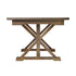 Chivari 96" x 40" (8 Foot) Fruitwood Rectangle X Leg Wood Farm Table TFRMPLRT9640-FTW-XL-AX