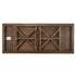 Chivari 96" x 40" (8 Foot) Fruitwood Rectangle X Leg Wood Farm Table TFRMPLRT9640-FTW-XL-AX