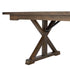 Chivari 96" x 40" (8 Foot) Fruitwood Rectangle X Leg Wood Farm Table TFRMPLRT9640-FTW-XL-AX