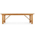 Chivari 96" x 40" (8 Foot) Natural Rectangle Straight Leg Wood Farm Table TFRMPLRT9640-NAT-ST-AX