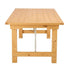 Chivari 96" x 40" (8 Foot) Natural Rectangle Straight Leg Wood Farm Table TFRMPLRT9640-NAT-ST-AX