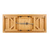Chivari 96" x 40" (8 Foot) Natural Rectangle Straight Leg Wood Farm Table TFRMPLRT9640-NAT-ST-AX