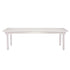 Chivari 96" x 40" (8 Foot) White Distressed Rectangle Thin Fluted Leg Wood Farm Table TFRMPLRT9640-WHD-FL-AX