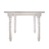 Chivari 96" x 40" (8 Foot) White Distressed Rectangle Thin Fluted Leg Wood Farm Table TFRMPLRT9640-WHD-FL-AX