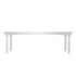 Chivari 96" x 40" (8 Foot) White Distressed Rectangle Thin Fluted Leg Wood Farm Table TFRMPLRT9640-WHD-FL-AX