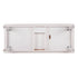 Chivari 96" x 40" (8 Foot) White Distressed Rectangle Thin Fluted Leg Wood Farm Table TFRMPLRT9640-WHD-FL-AX