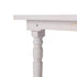 Chivari 96" x 40" (8 Foot) White Distressed Rectangle Thin Fluted Leg Wood Farm Table TFRMPLRT9640-WHD-FL-AX