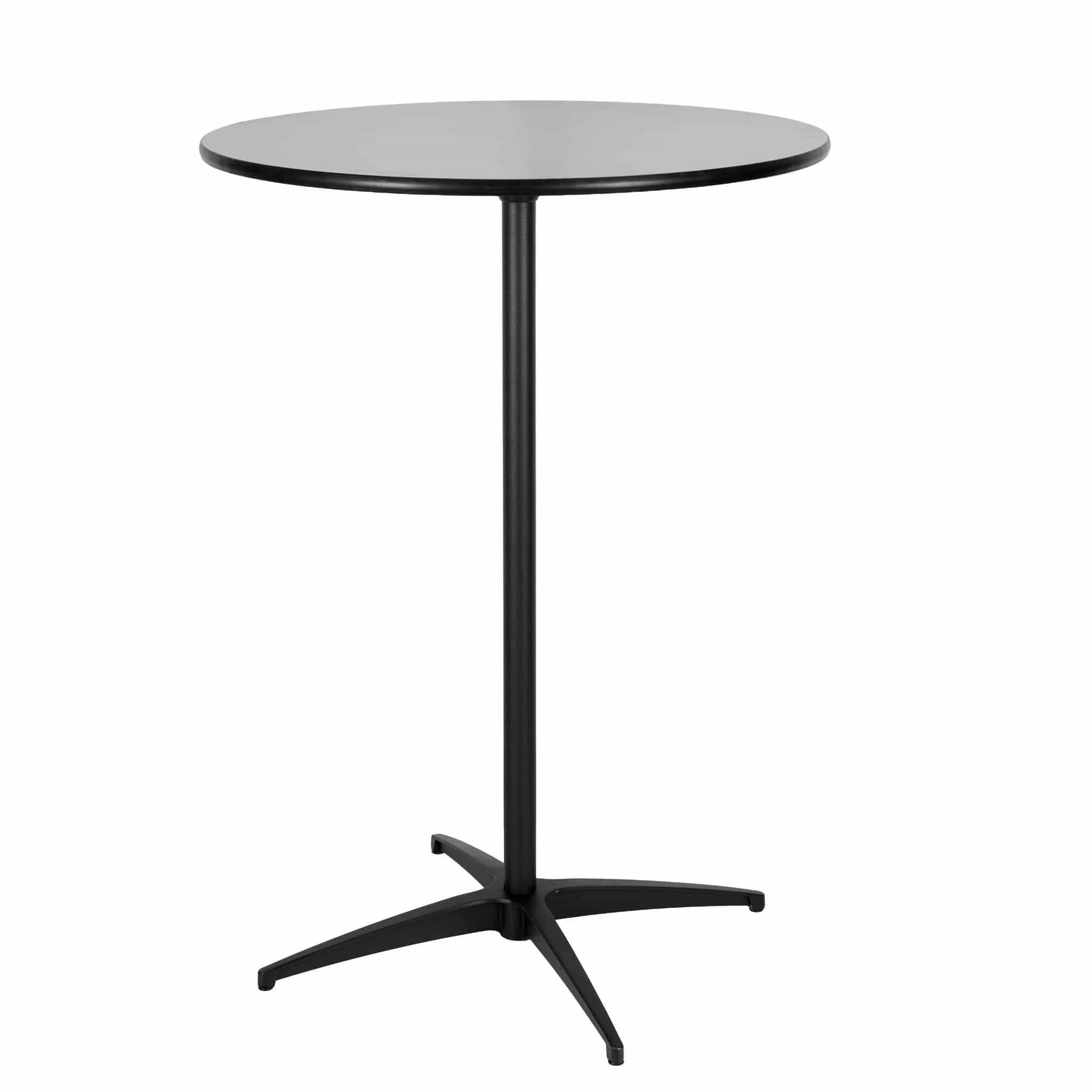 Chivari Black 30" Round Plywood Cocktail Table Kit TKITRD30BLK-AX-T
