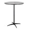 Chivari Black 36" Round Plywood Cocktail Table Kit TKITRD36BLK-AX-T
