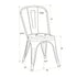 Chivari Black All Weather Tolix Style Resin Chair CTRB-ZG