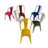 Chivari Blue All Weather Tolix Style Resin Chair CTRBLU-ZG